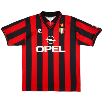 1994-95 AC Milan Home L/S Shirt - 6/10 - (L)