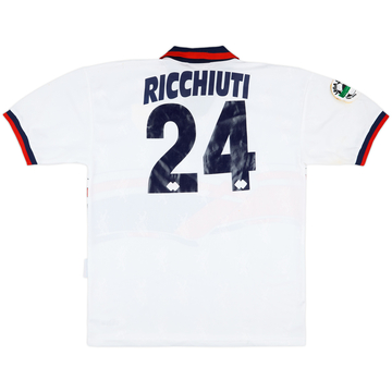 1996-97 Genoa Match Issue Away Shirt Ricchiuti #24