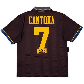1993-95 Manchester United Away Shirt Cantona #7 - 6/10 - (M)