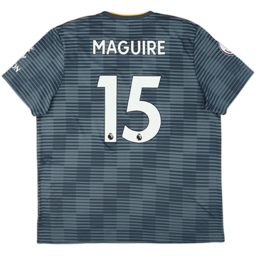 2018-19 Leicester Away Shirt Maguire #15 - 6/10 - (XXL)
