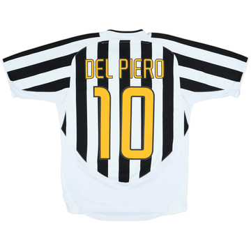 2003-04 Juventus Home L/S Shirt Del Piero #10 - 7/10 - (S)