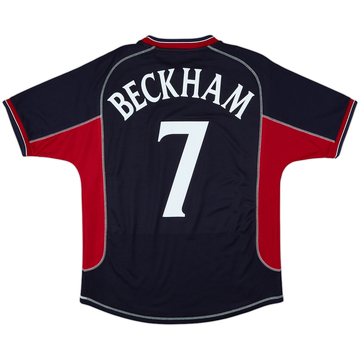 2000-01 Manchester United Third L/S Shirt Beckham #7 - 7/10 - (M)