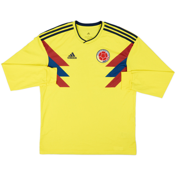 2018-19 Colombia Home L/S Shirt - 8/10 - (L)