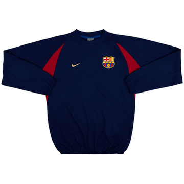 2002-03 Barcelona Nike Sweat Top - 8/10 - (S)