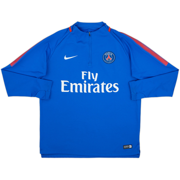 2018-19 Paris Saint-Germain Nike 1/4 Zip Drill Top - 6/10 - (L)