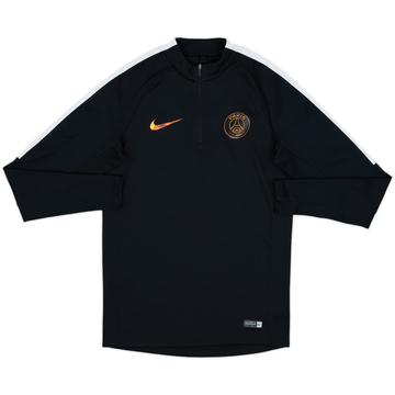 2016-17 Paris Saint-Germain Nike 1/4 Zip Drill Top - 8/10 - (S)