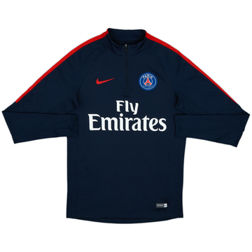 2016-17 Paris Saint-Germain Nike 1/4 Zip Drill Top - 8/10 - (S)