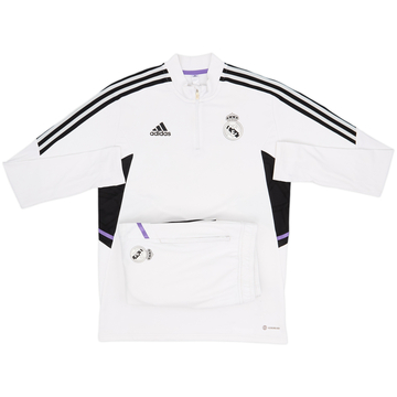 Chándal con cierre de 1/4 adidas del Real Madrid 2022-23 - 5/10 - (M)