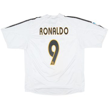 2004-05 Real Madrid Home Shirt Ronaldo #9 - 8/10 - (M)