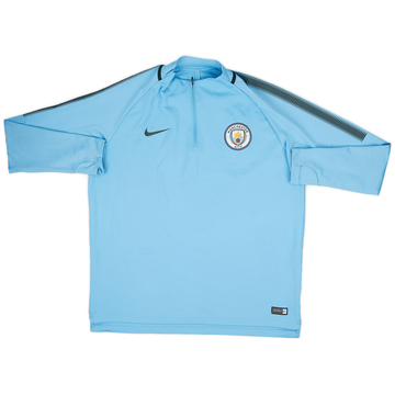 Manchester City Retro Drill Quarter Zip Top | Official Man