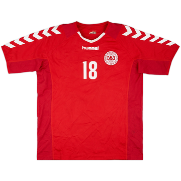 2003-04 Denmark Match Issue Home Shirt #18