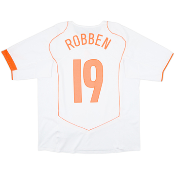 Camiseta de visitante de los Países Bajos 2004-06 Robben #19 - 6/10 - (XL)