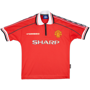 1998-00 Manchester United Home Shirt - 5/10 - (Y)