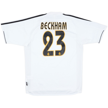 2003-04 Real Madrid Home Shirt Beckham #23 - 7/10 - (XL)
