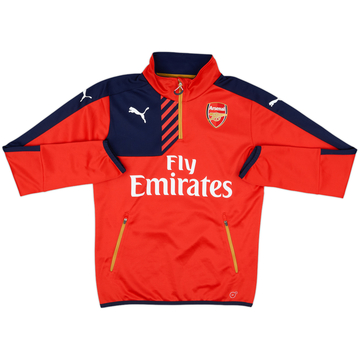 2015-16 Arsenal Puma 1/4 Zip Fleece Jacket - 8/10 - (XL)