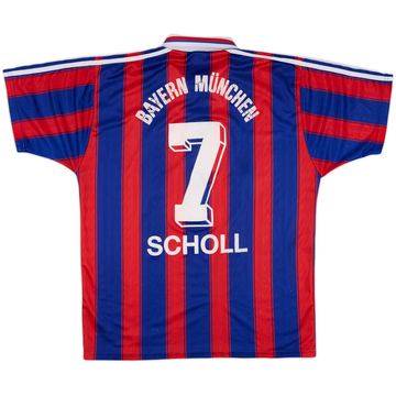1997-99 Bayern Munich Home Shirt Scholl #7 - 7/10 - (L)