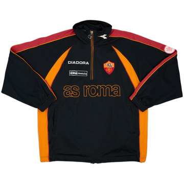1998-99 Roma Diadora 1/4 Zip Sweat Top - 7/10 - (M)