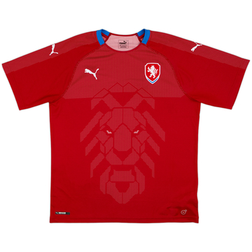 2018 Czech Republic Home Shirt - 9/10 - (XL)