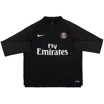 2018-19 Paris Saint-Germain Nike 1/4 Zip Sweat Top - 9/10 - (S)