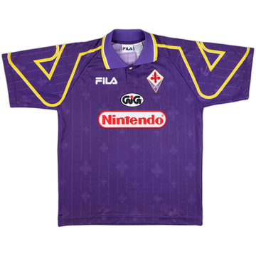 【正規品97-98 FILA Fiorentina away shirt任天堂】 1997-98 Fiorentina Away Shirt - 10/10 - (S)