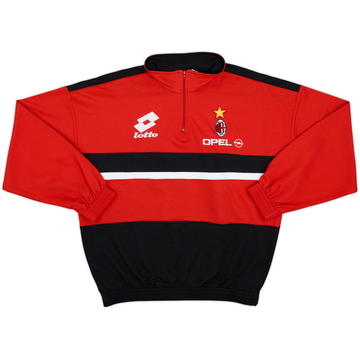1994-95 AC Milan Lotto 1/4 Zip Drill Top - 7/10 - (L)