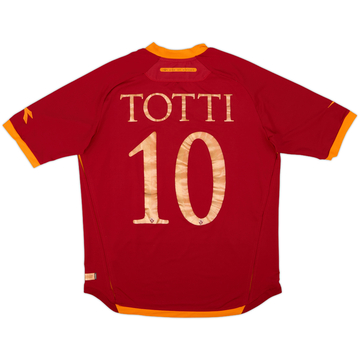 2006-07 Roma Home Shirt Totti #10 - 6/10 - (L)