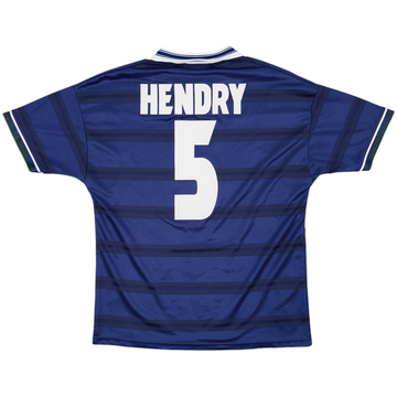 1998-00 Scotland Home Shirt Hendry #5 - 7/10 - (L)