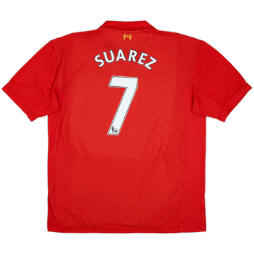 2012-13 Liverpool Third Shirt Suarez #7 - 7/10 - (XL.Boys)