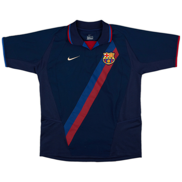 2002-03 Barcelona Home Shirt - 8/10 - (L.Boys)