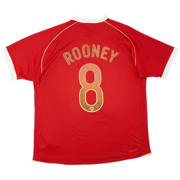 2006-07 Manchester United Home Shirt Rooney #8 - 5/10 - (M)