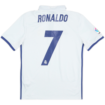 2016-17 Real Madrid Home Shirt Ronaldo #7 - 6/10 - (L.Boys)