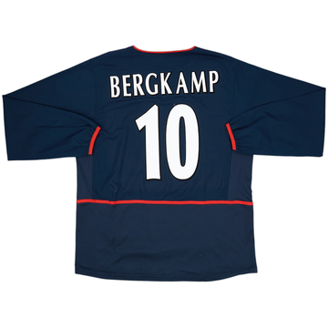 BERGKAMP 10 Arsenal Shirt - XL - 2004/2005 - O2 Jersey | eBay