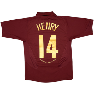 1998-99 Arsenal Home Shirt Henry #14 - 6/10 - (L)