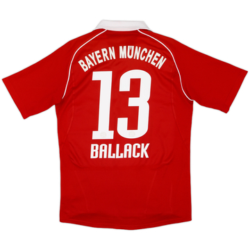 Bayern München Ballack 13 シャツ 2005-06 Bayern Munich Home Shirt Ballack #13 - 5/10 - (M)