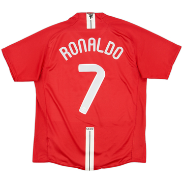2007-09 Manchester United Home Shirt Ronaldo #7 - 6/10 - (XL)