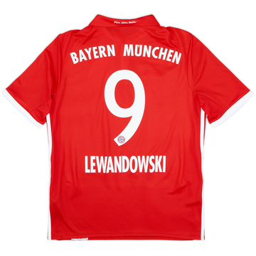 Camiseta de local del Bayern Munich 2016-17 Lewandowski #9 - 9/10 - (XL.Niños)