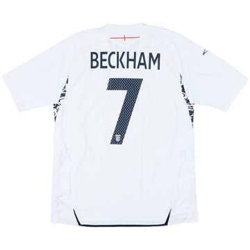 2007-09 England Home Shirt Beckham #7 - 5/10 - (L)