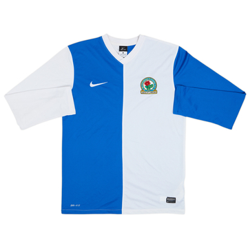 2013-14 Blackburn Home L/S Shirt - 8/10 - (M)