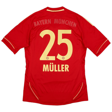 2011-13 Bayern Munich Signed Home Shirt Muller #25 - 7/10 - (XL)