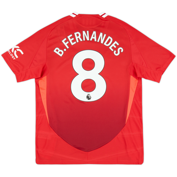2024-25 Manchester United Home Shirt B.Fernandes #8 (KIDS)
