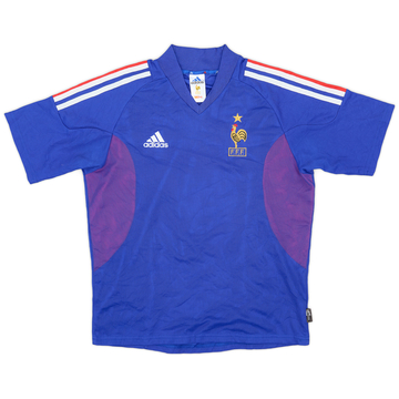 【通販激安】 - #10 Zidane Shirt Home France 2002-04 8/10 (XXL) - XLサイズ以上