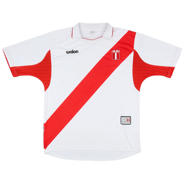 ウェア Peru adidas Originals Retro Shirt #10 2005 Peru adidas Originals Retro Home L/S Shirt - 5/10 - (L)