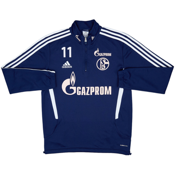 2012-13 Schalke adidas 1/4 Zip Drill Top - 7/10 - (M/L)