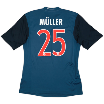 Camiseta de la tercera equipación del Bayern Munich 2013-14 Muller #25 - 8/10 - (M)