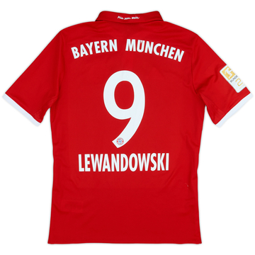 Camiseta de local del Bayern Munich 2016-17 Lewandowski #9 - 6/10 - (15-16 años)