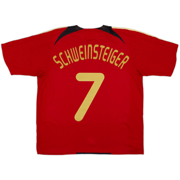 Camiseta de visitante de Alemania 2008-09 Schweinsteiger #7 - 6/10 - (XL.Niños)