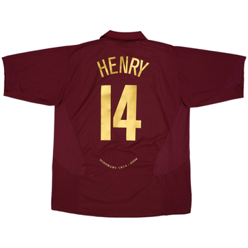 2005-06 Arsenal Home Shirt Henry #14 - 7/10 - (XXL)