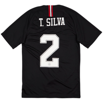 2018-19 Paris Saint-Germain Third/Home Shirt T.Silva #2 - 8/10 - (S)