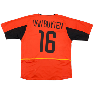 2002-04 Belgium Home Shirt Van Buyten #16 - 8/10 - (XL)