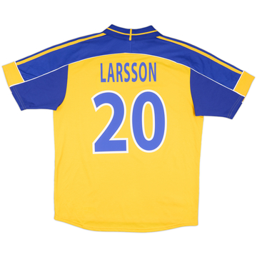 2000-02 Sweden Home Shirt Larsson #20 - 8/10 - (L)